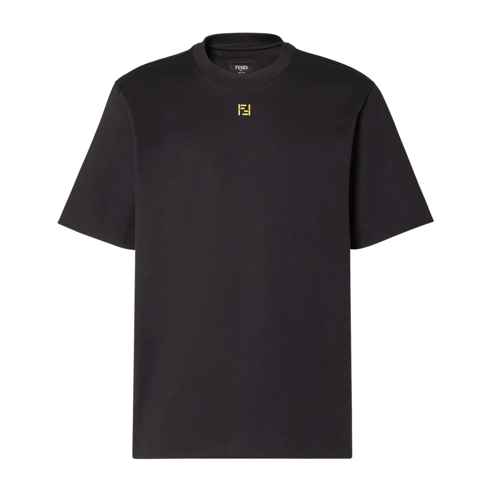 Fendi Men's Black T-Shirt - T-Shirts - L - Tops