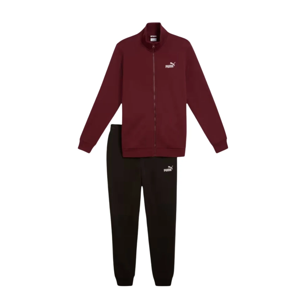 Puma Men's Red Tuta Completa Felpa Zip + Pantalone