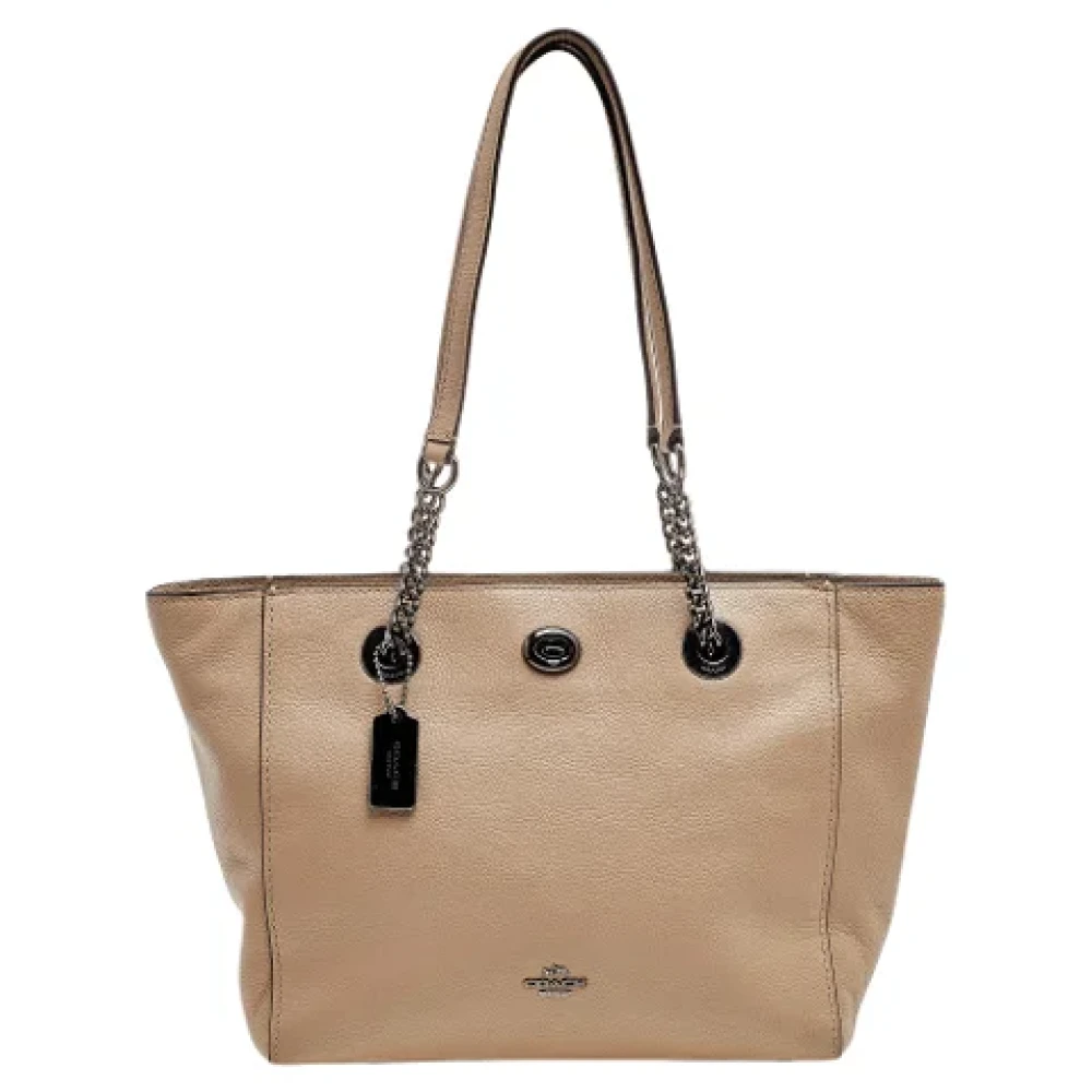Coach Pre-owned Leather totes Gray Dames