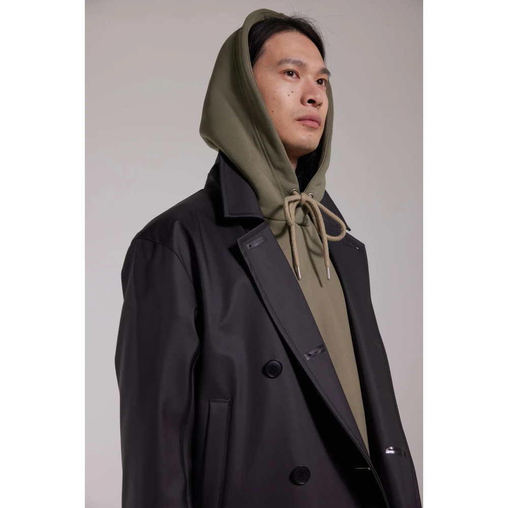 Stutterheim Waterdichte Dubbelrijige Overjas Black Heren