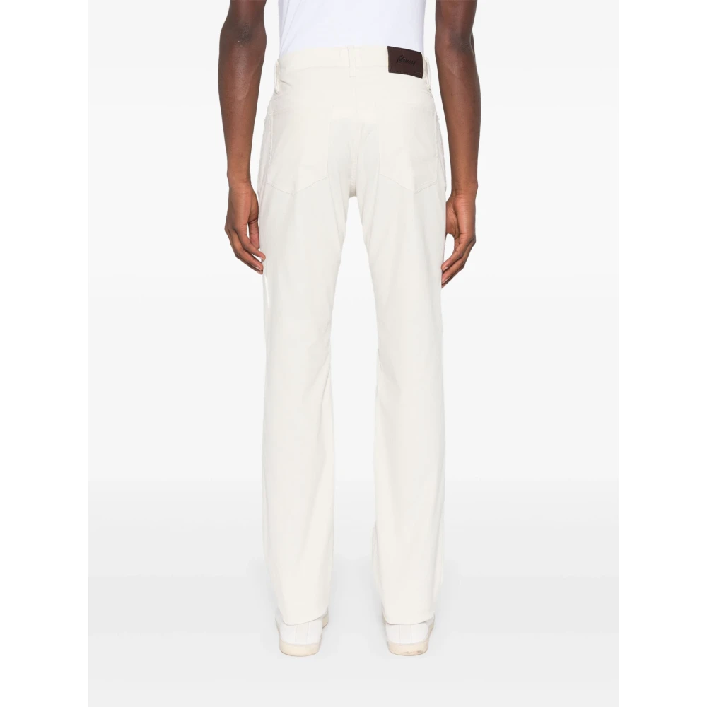 Brioni Stretch Cotton Meribel Jeans White Heren