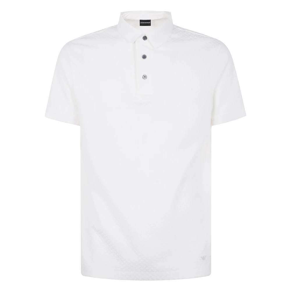 Emporio Armani Men's White Classic Polo Shirt