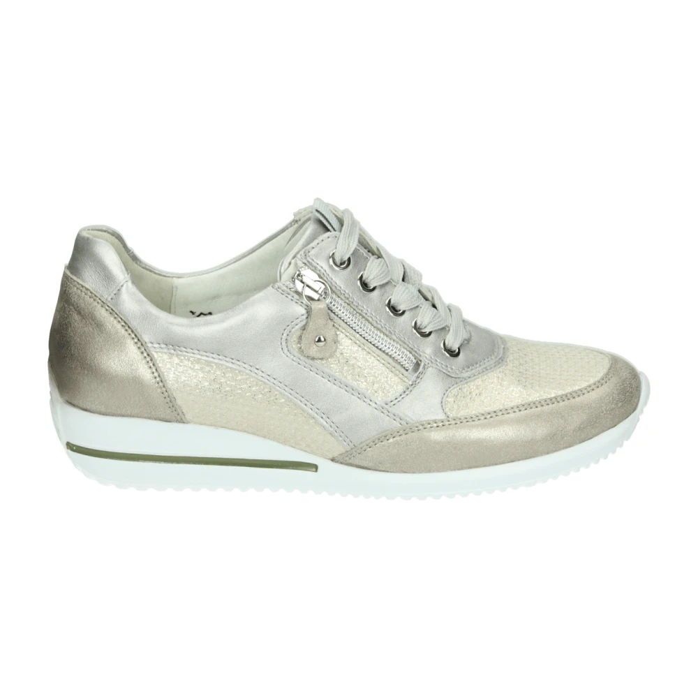 Waldläufer Sportieve Lage Damesschoenen Metallic Dames Schoenen Beige