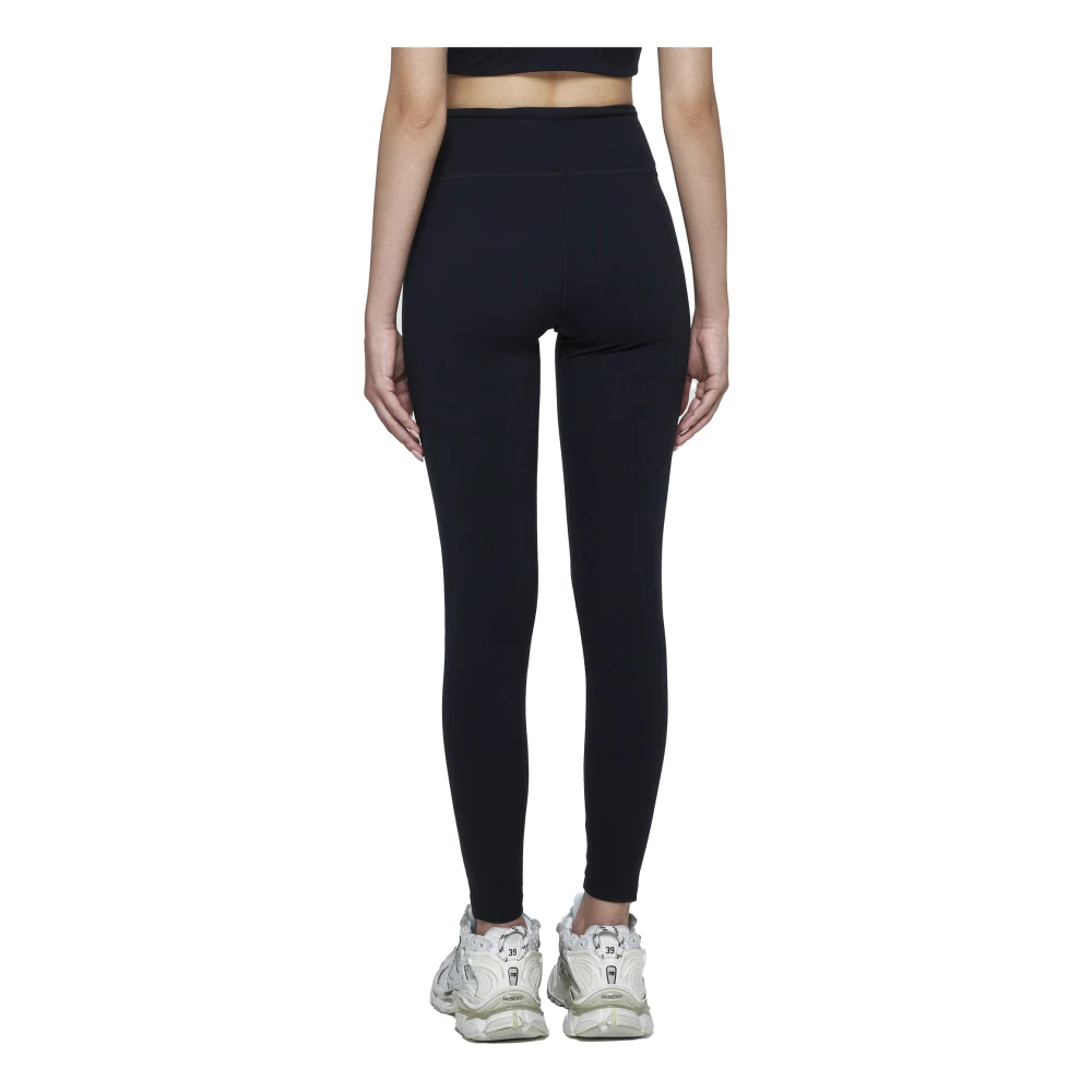 Balenciaga Reflecterend Logo Sportlegging Black Dames