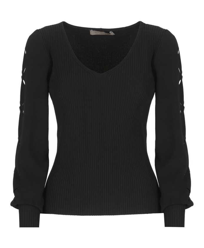 pull-noir-a-col-en-v-avec-decoupes
