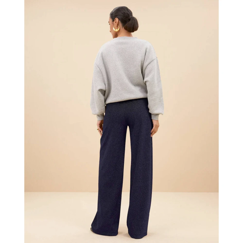By-Bar Bibi Lucky Sparkle Sweater Blue Dames