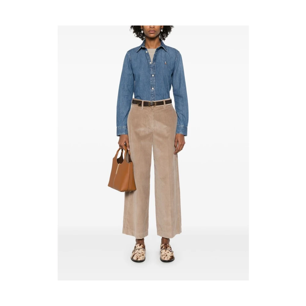 Ralph Lauren Denim Overhemd Blue Dames