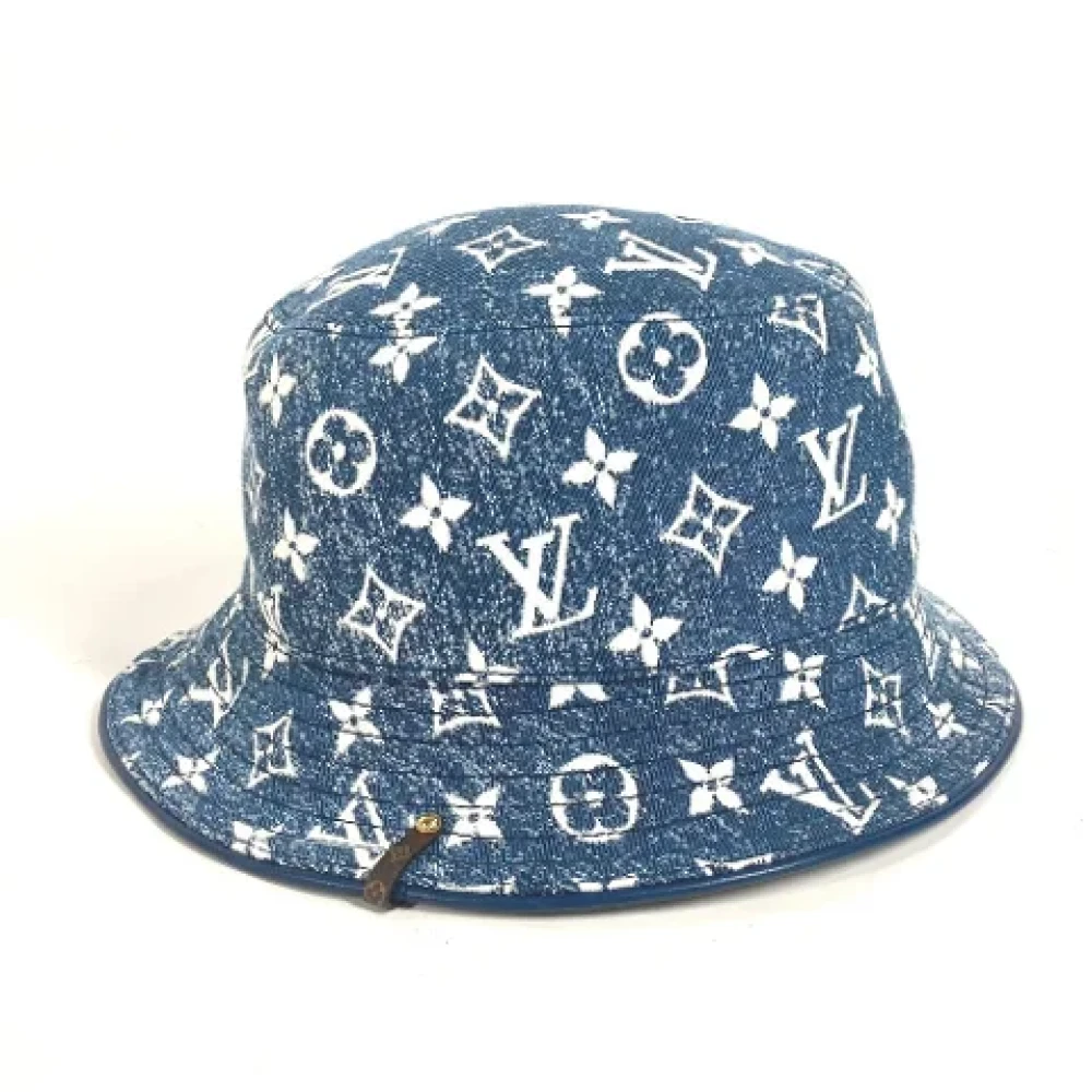 Louis Vuitton Vintage Pre-owned Cotton hats Blue Dames