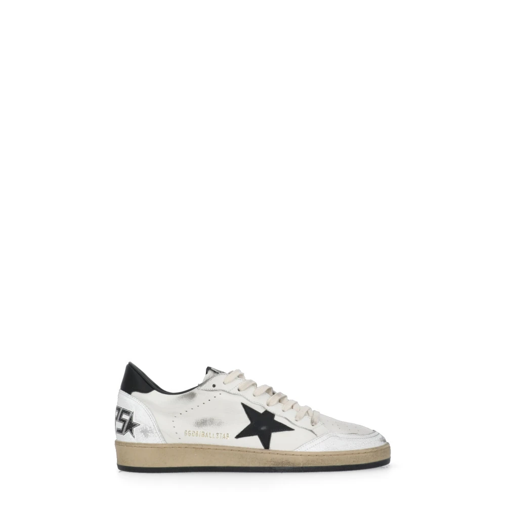 Golden Goose Witte Leren Sneakers met Ademende Details White Heren