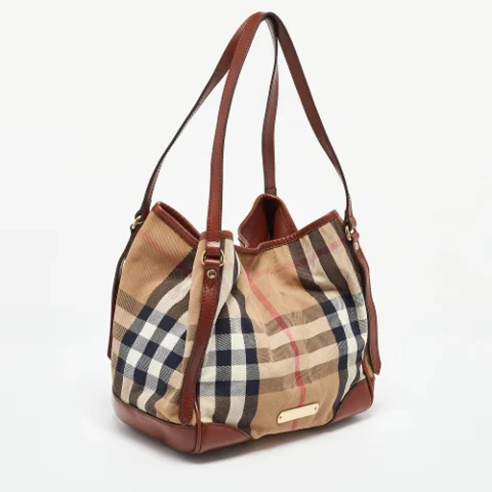 Burberry Vintage Pre-owned Leather totes Brown Dames
