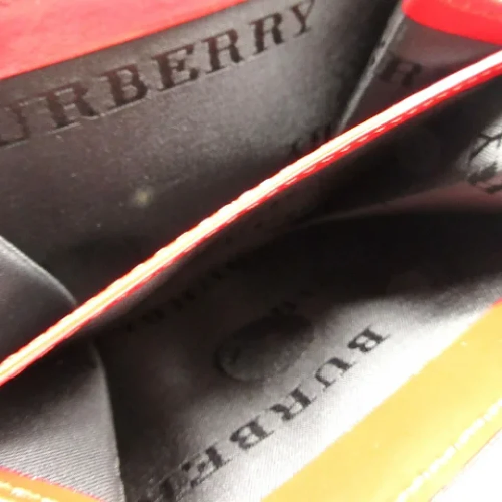 Burberry Vintage Pre-owned Leather wallets Red Dames