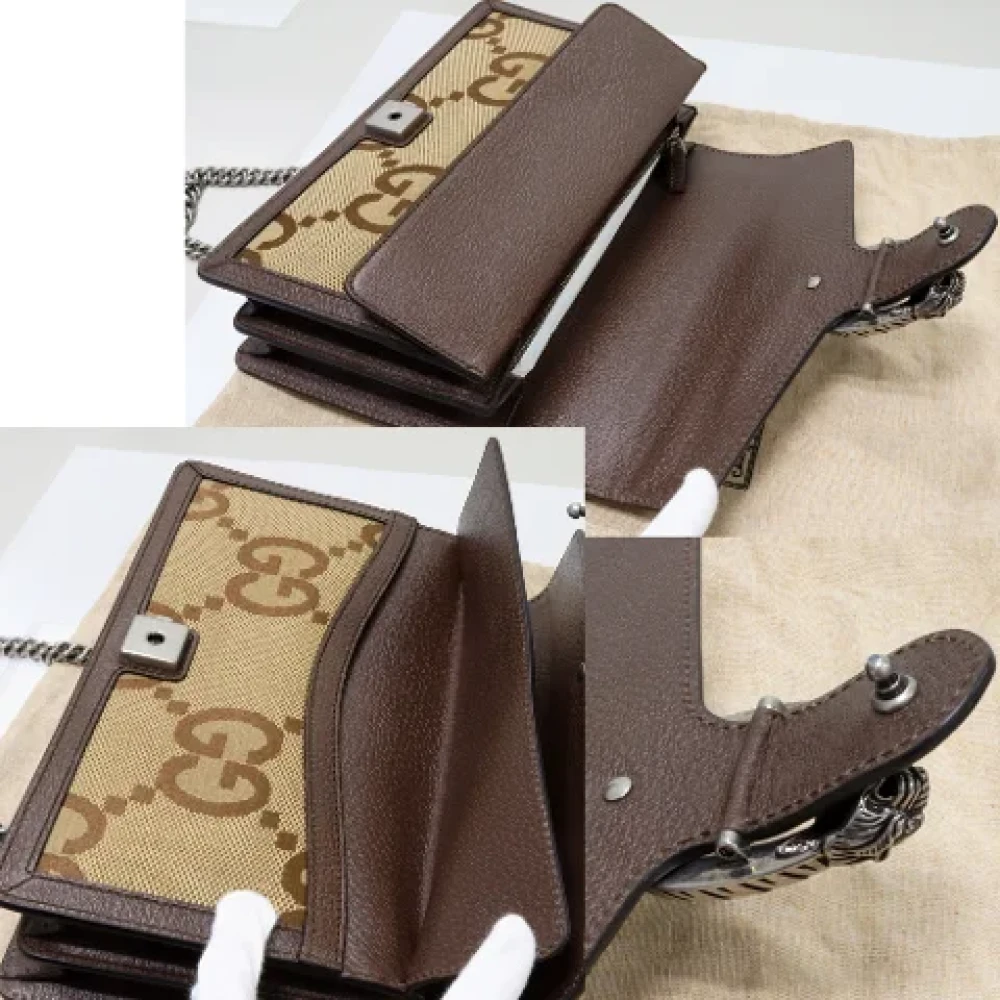 Gucci Vintage Pre-owned Canvas gucci-bags Brown Dames