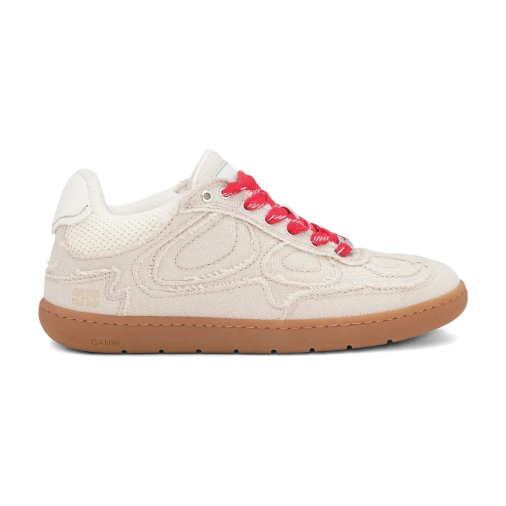 Ganni 08 Canvas Raw Edge Dames Schoenen Beige