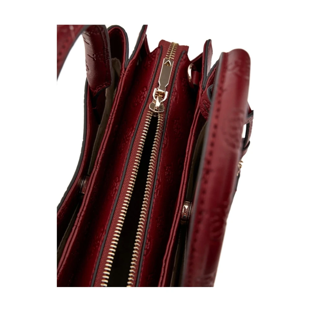 Guess Rode PU Leren Handtas Handheld Model Red Dames
