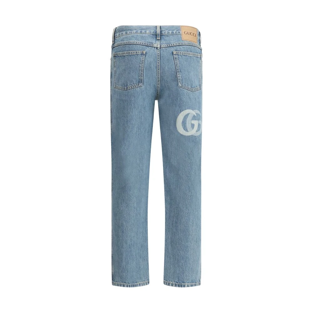 Gucci Klassieke Straight Leg Jeans Blue Heren