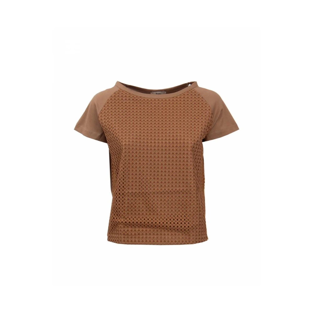 Herno Blusa Donna T-Shirt Brown Dames