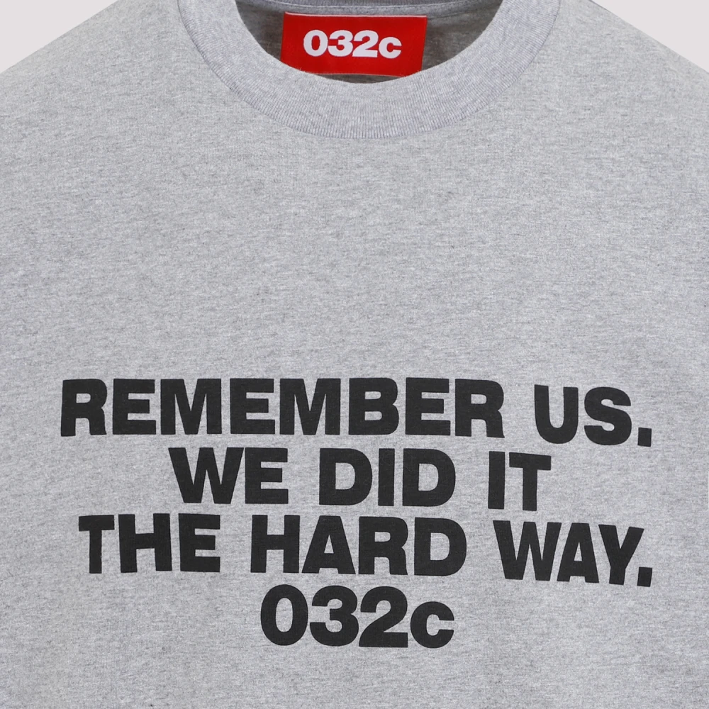 032c Consensus American-Cut T-shirt Grijs Melange Gray Heren