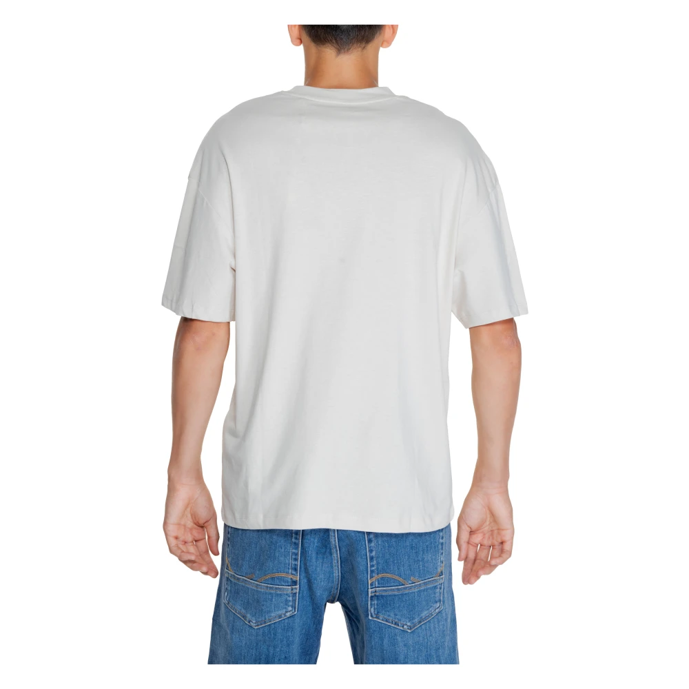 jack & jones Heren Tee SS O-Neck Katoen Beige Heren