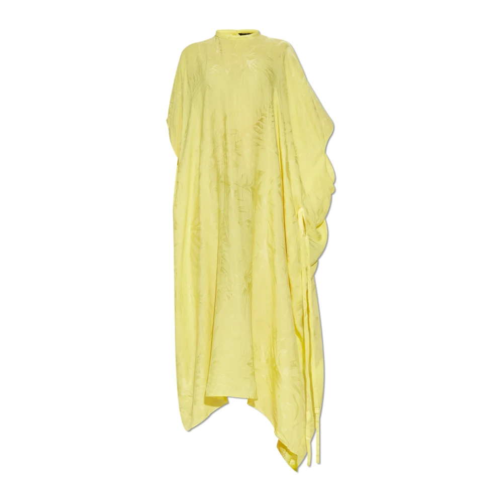 Balenciaga Kreukeleffect Jurk Yellow Dames