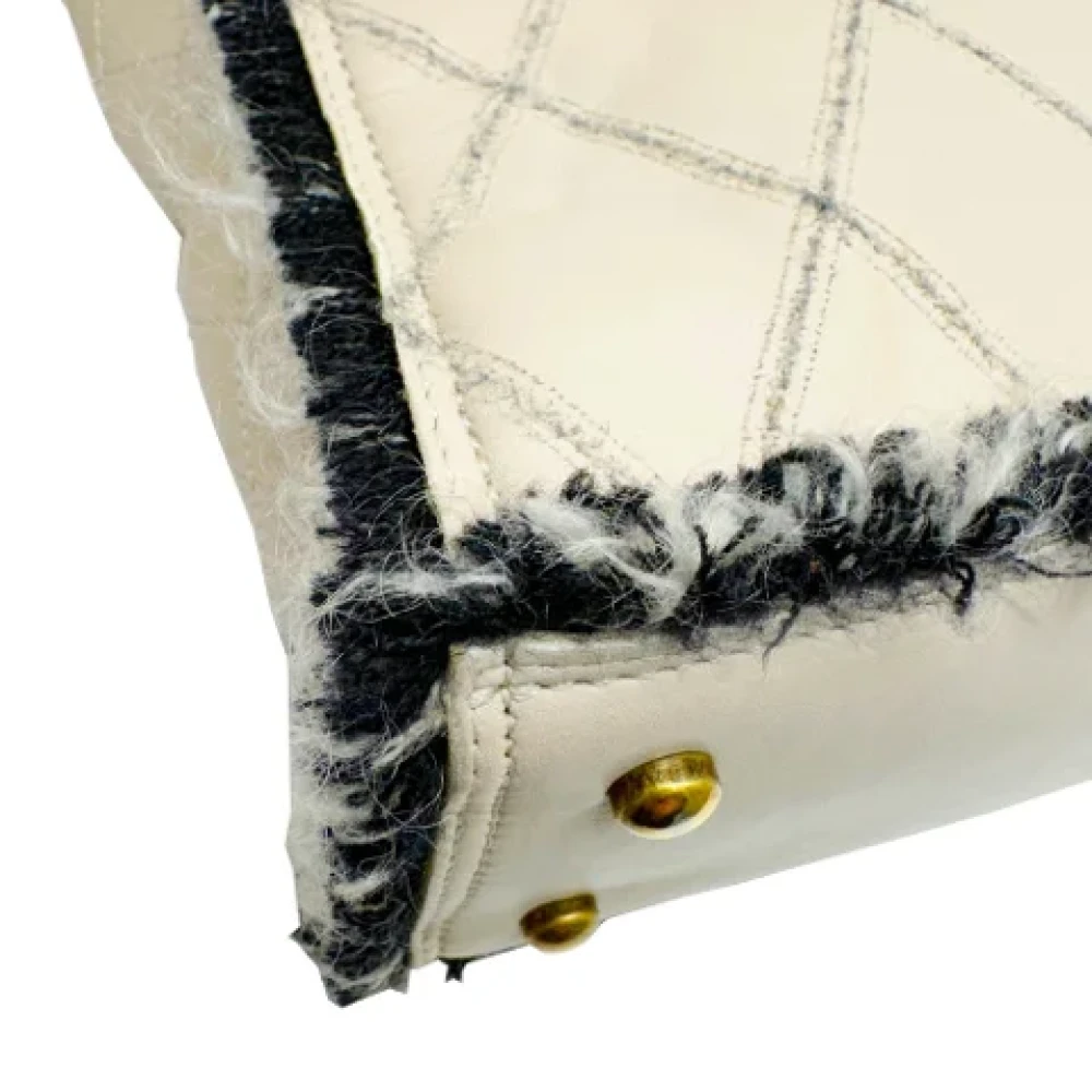 Chanel Vintage Pre-owned Leather totes Beige Dames
