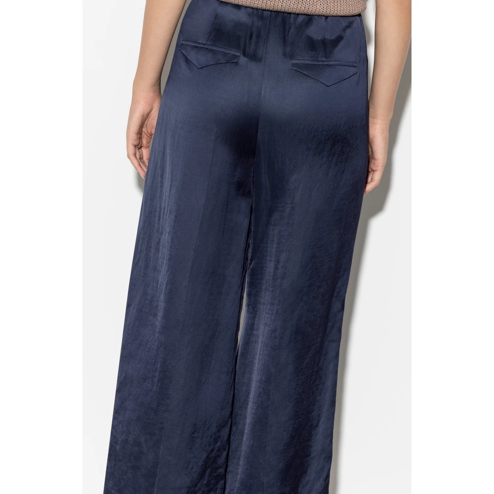 LUISA CERANO Wide Trousers Blue Dames