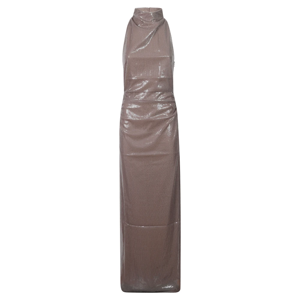 Rotate Birger Christensen Maxi Dress - Female - Maxi Dresses - Gray - Xs - Dresses