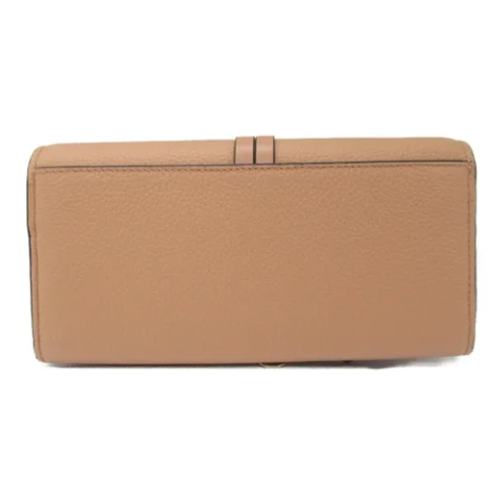 Chloé Pre-owned Leather wallets Brown Dames