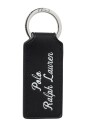 black-leather-logo-keychain
