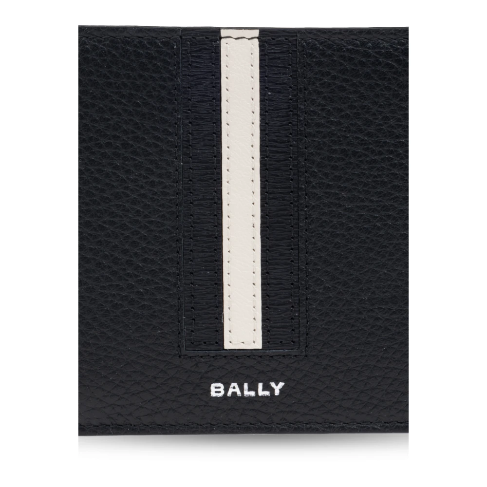 Bally Leren portemonnee Black Heren