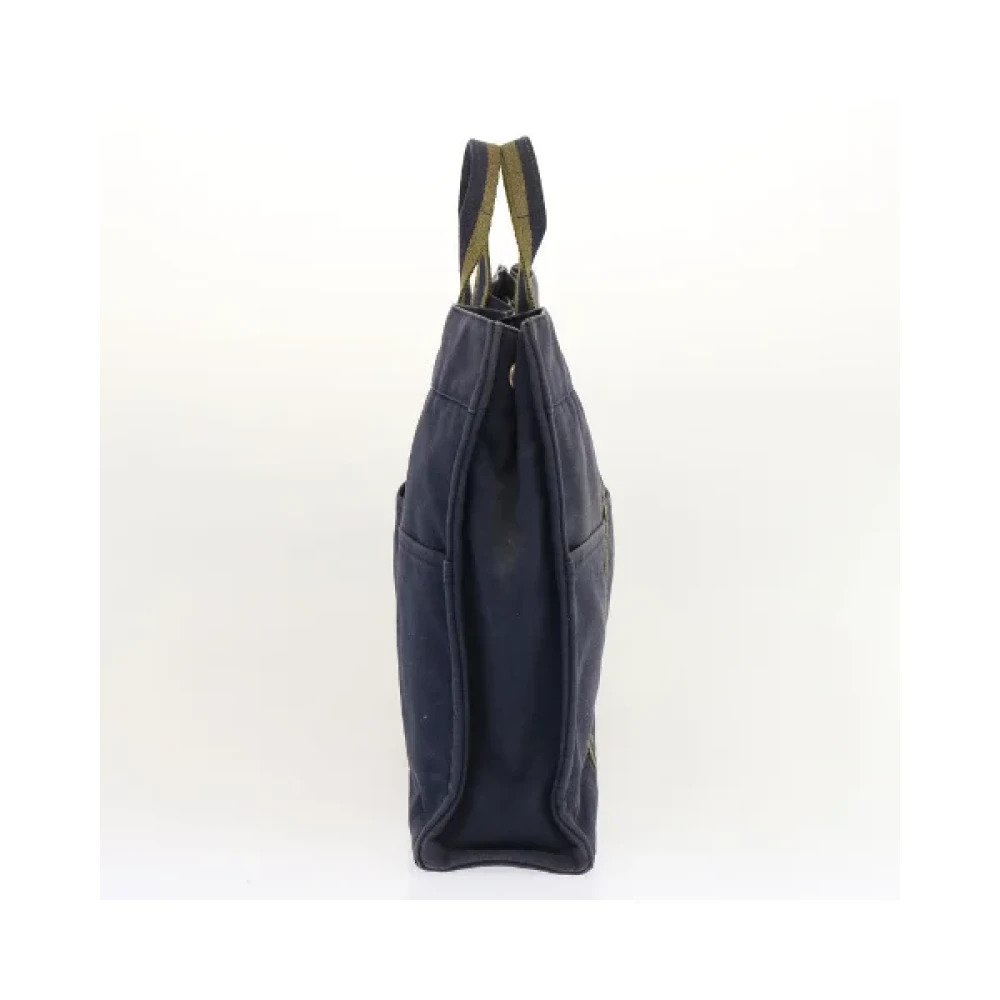 Hermès Vintage Pre-owned Cotton handbags Blue Dames