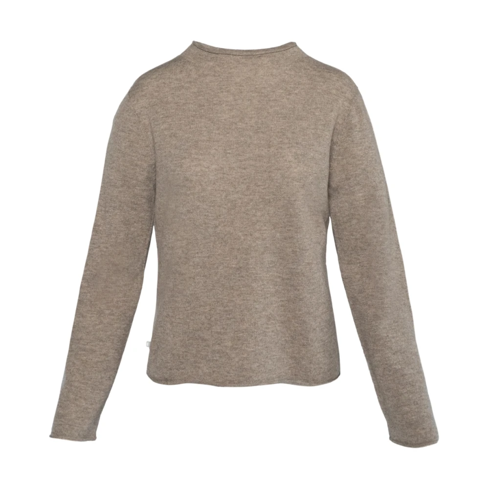Hést Taupe Selma Sweater Plaza Beige Dames