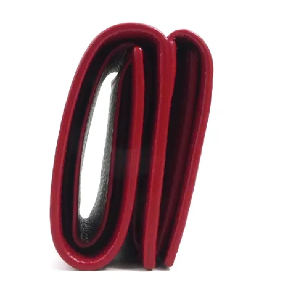 Saint Laurent Vintage Pre-owned Leather wallets Red Dames