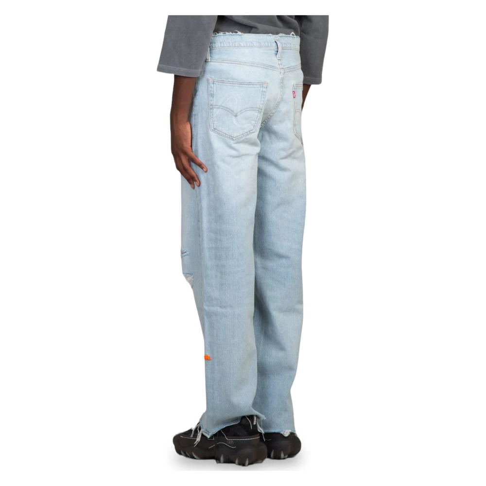ERL Klassieke Straight Jeans Blue Heren