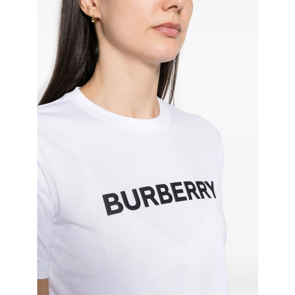 Burberry Witte T-shirts en Polos White Dames