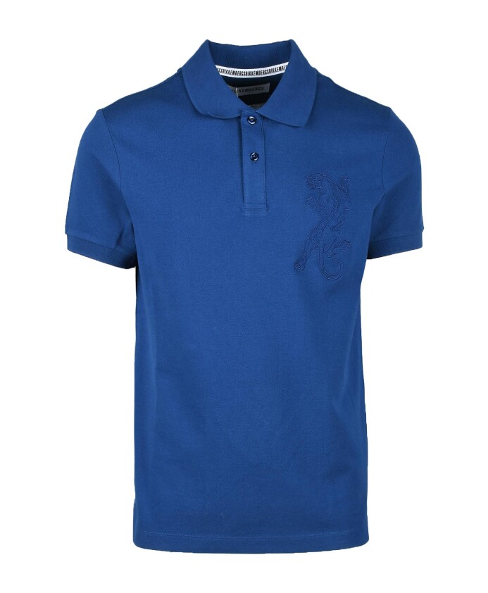 versace collection polo blue