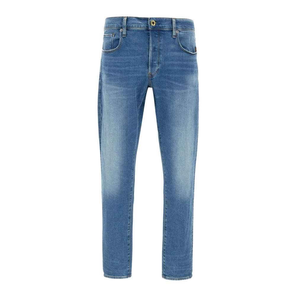 G-Star Regular Tapered Blue Jeans - Male - Straight Fit Jeans - Blue - W35 L32 - Jeans - Image 3