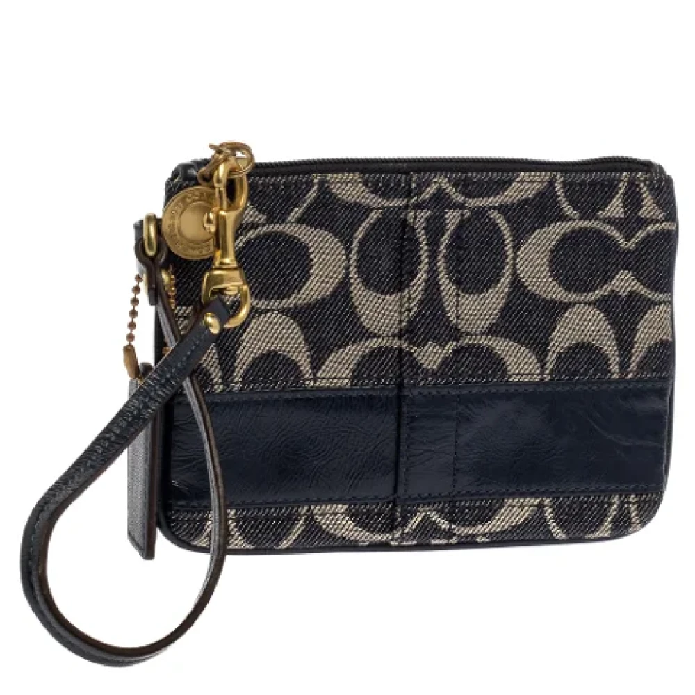 Coach Pre-owned Canvas clutches Blue Dames