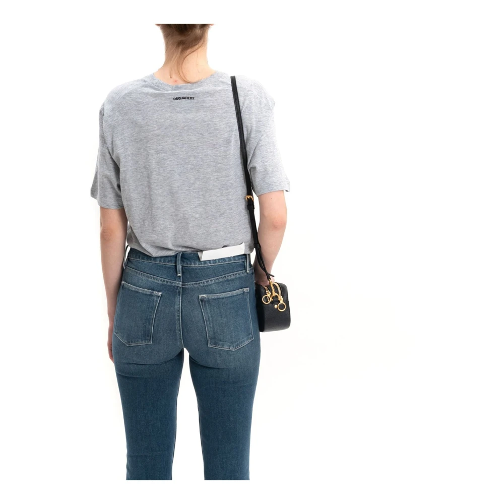 Dsquared2 Grijze Katoenen T-shirt Ss22 Gray Dames