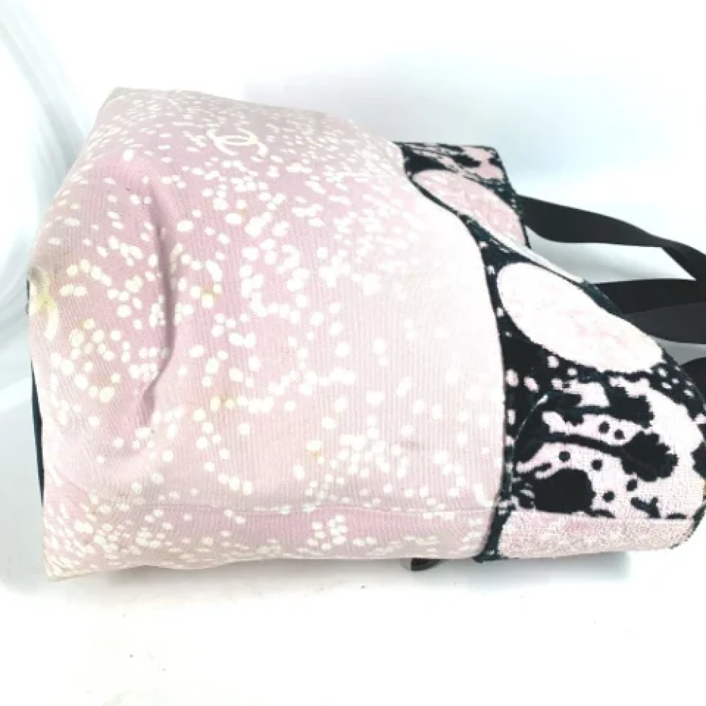 Chanel Vintage Pre-owned Cotton chanel-bags Pink Dames