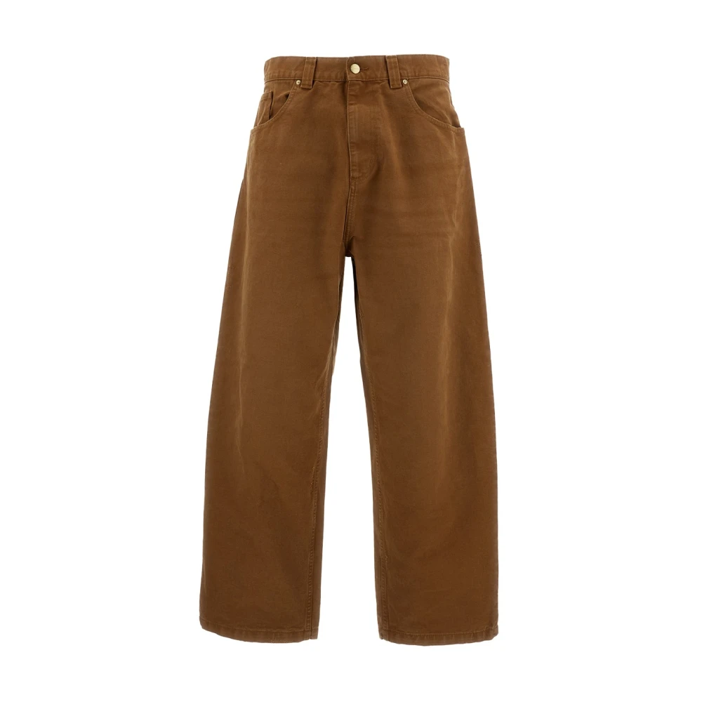 Carhartt Wip Men's Brown Wide Jeans - Wide Jeans - S - Jeans