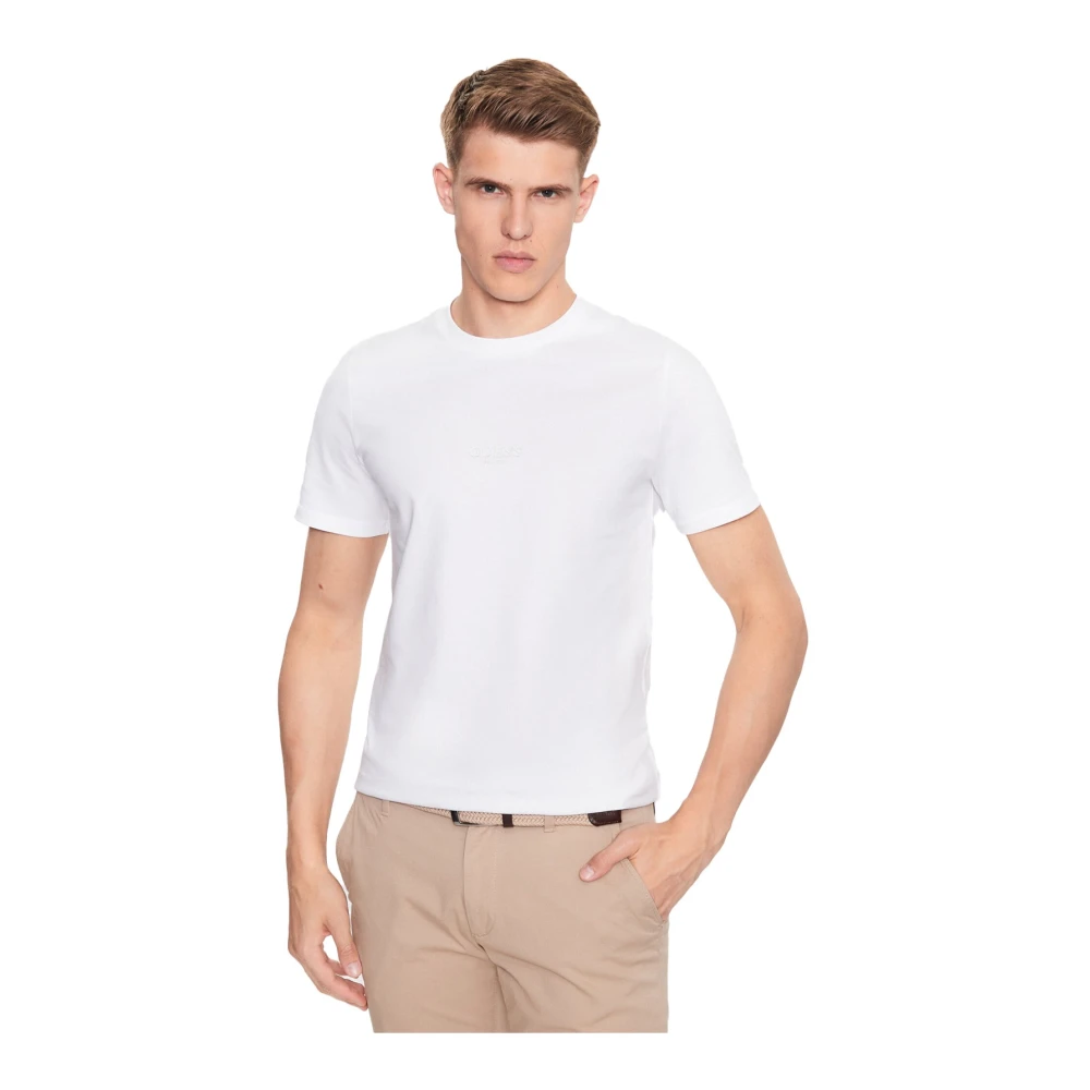 Guess Blanc T-Shirt Marzio Cn - Immagine 2