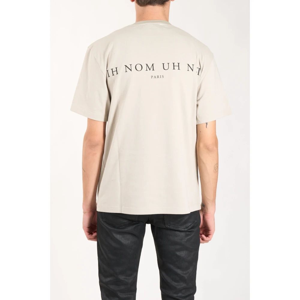 IH NOM UH NIT Palm T-shirt met voorprint Gray Heren