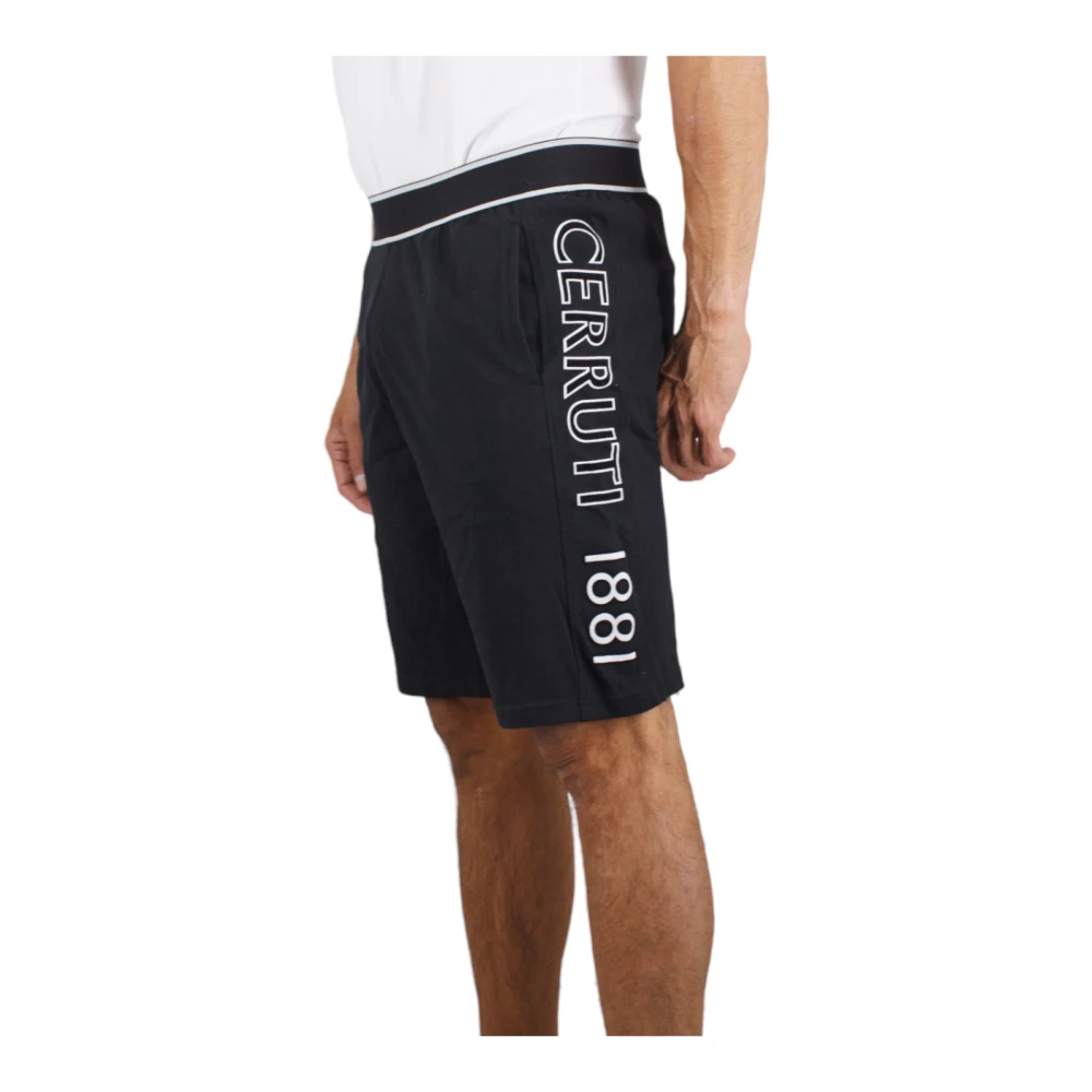 Cerruti 1881 Zwart Logo Print Zij Buffa Black Heren