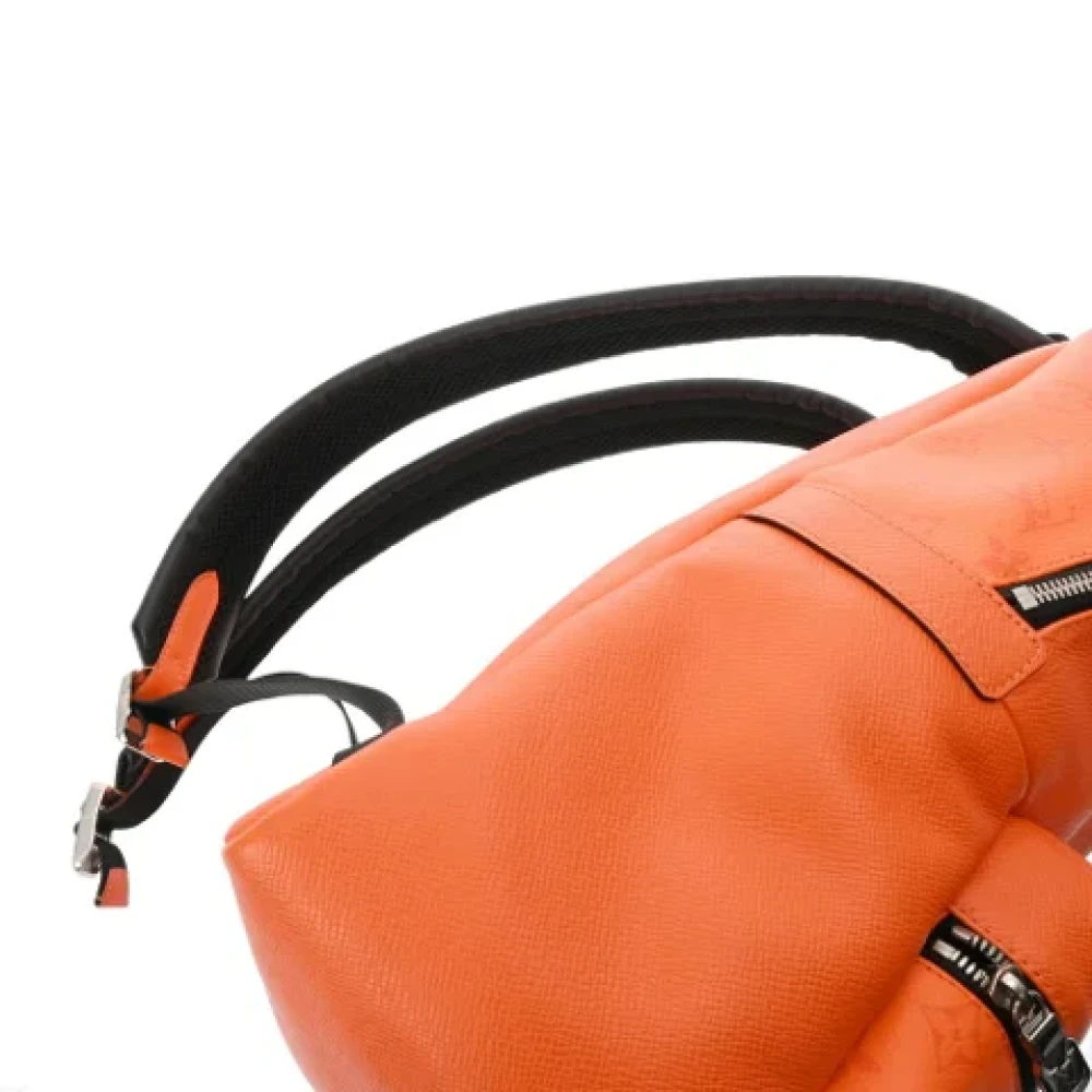 Louis Vuitton Vintage Pre-owned Leather backpacks Orange Dames