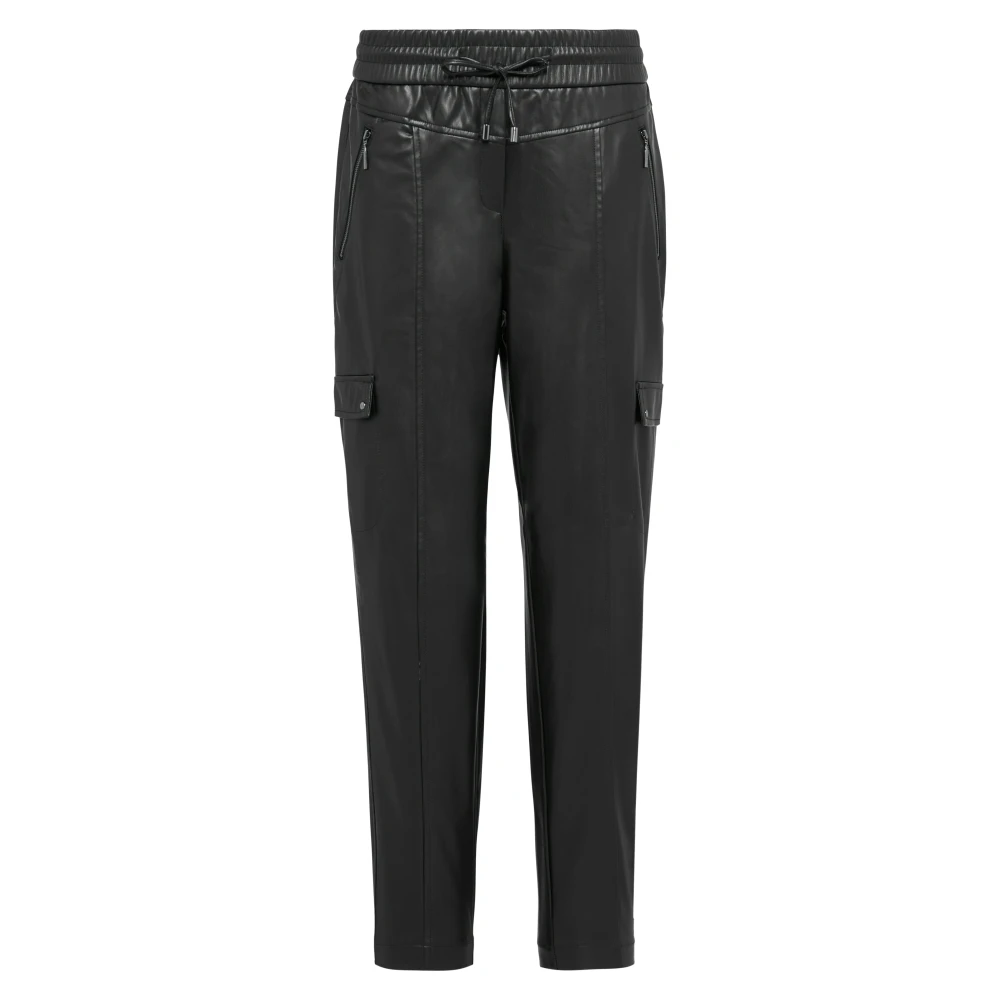 comma Cargo Pocket Business Jogger Broek Black Dames