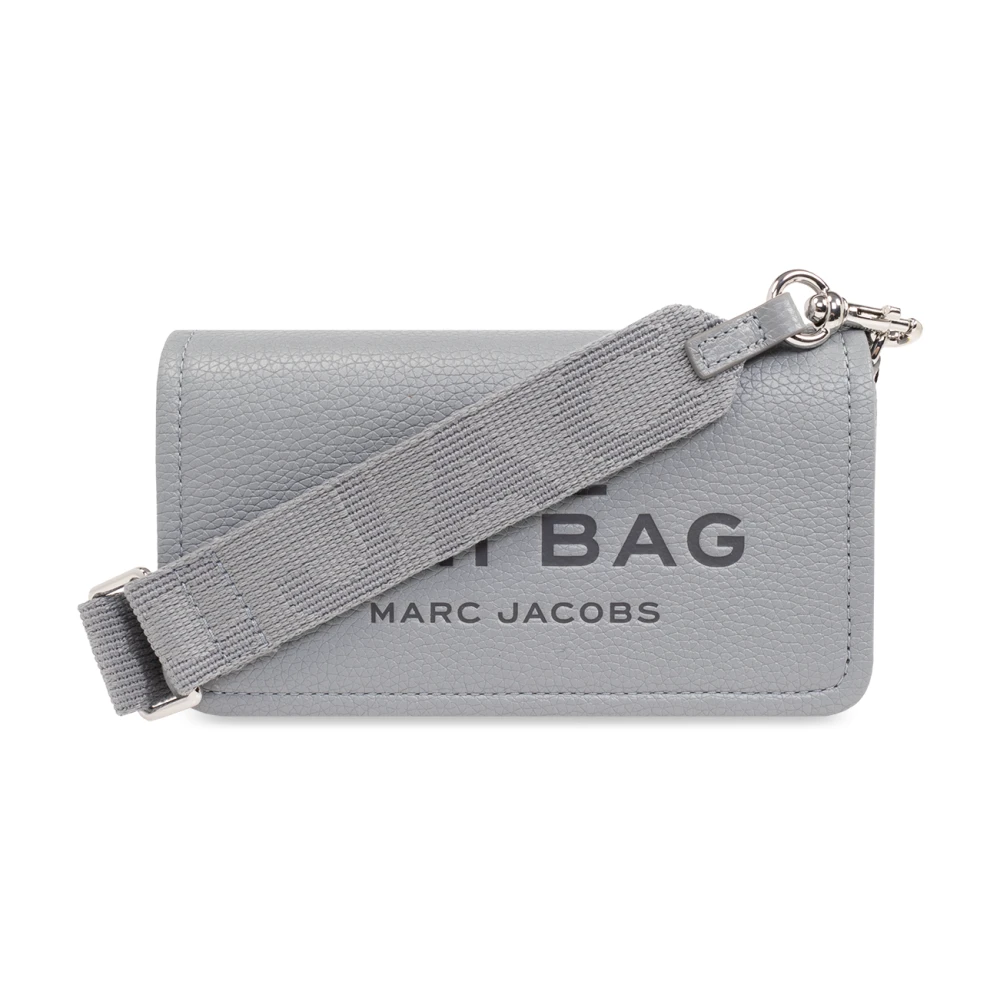 Marc Jacobs De Mini Tas lederen schoudertas Gray Dames
