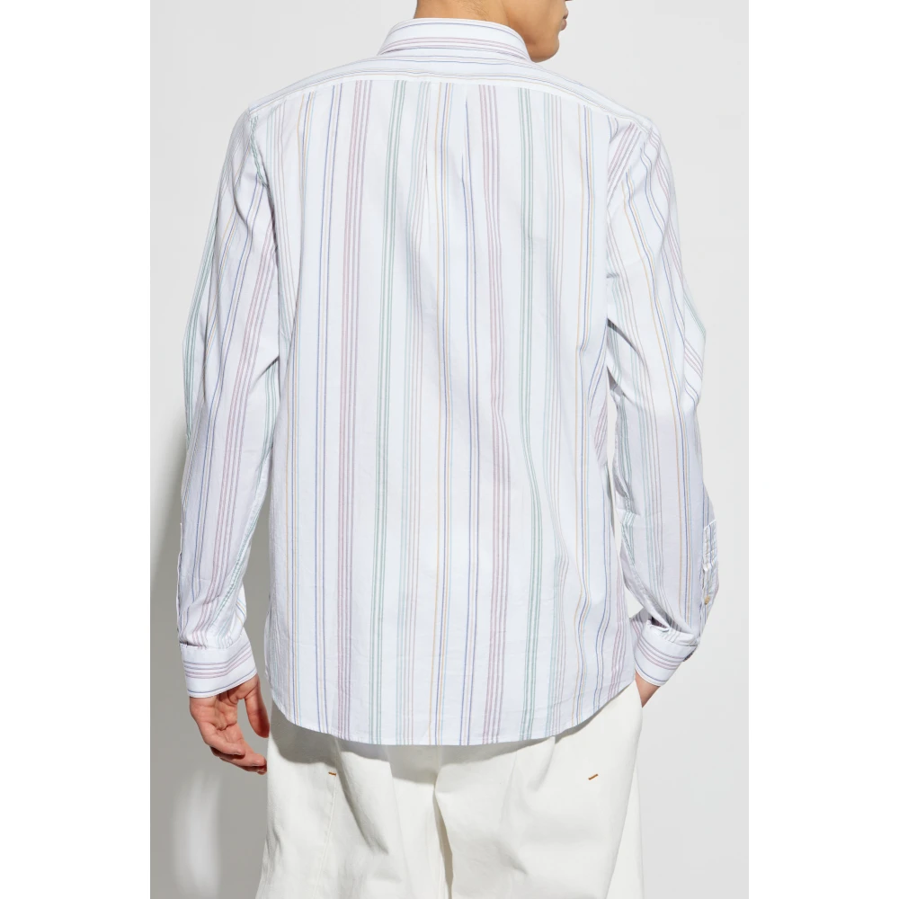 PS By Paul Smith Shirt met streepjespatroon White Heren