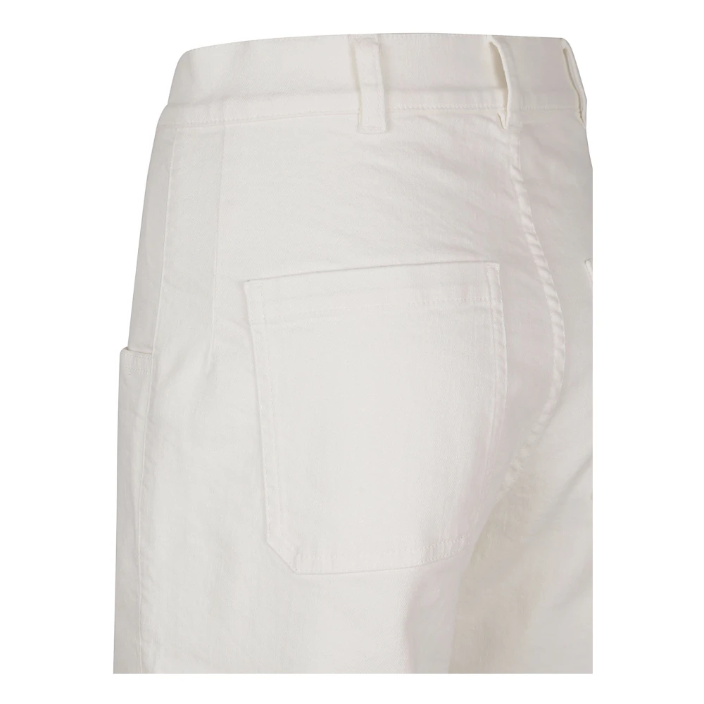 Eleventy Witte katoenen broek gemaakt in Italië White Dames