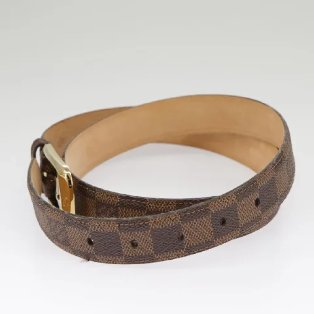 Louis Vuitton Vintage Pre-owned Canvas belts Brown Dames