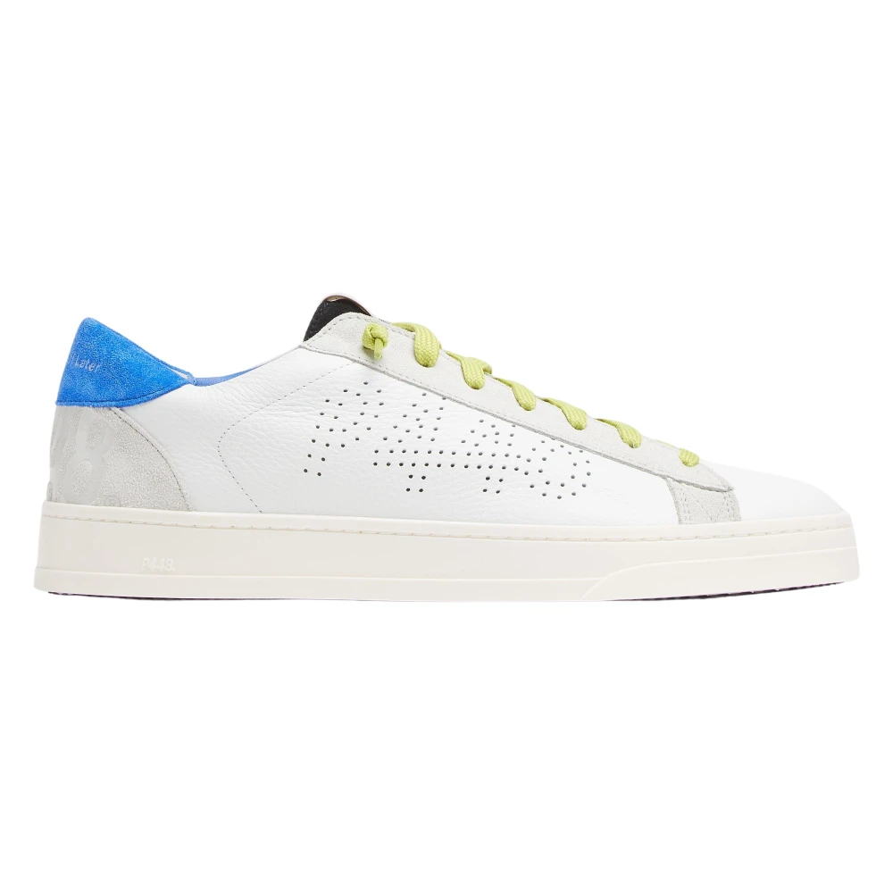 P448 Neon Leren Sneakers Heren Schoenen Veelkleurig Multicolor